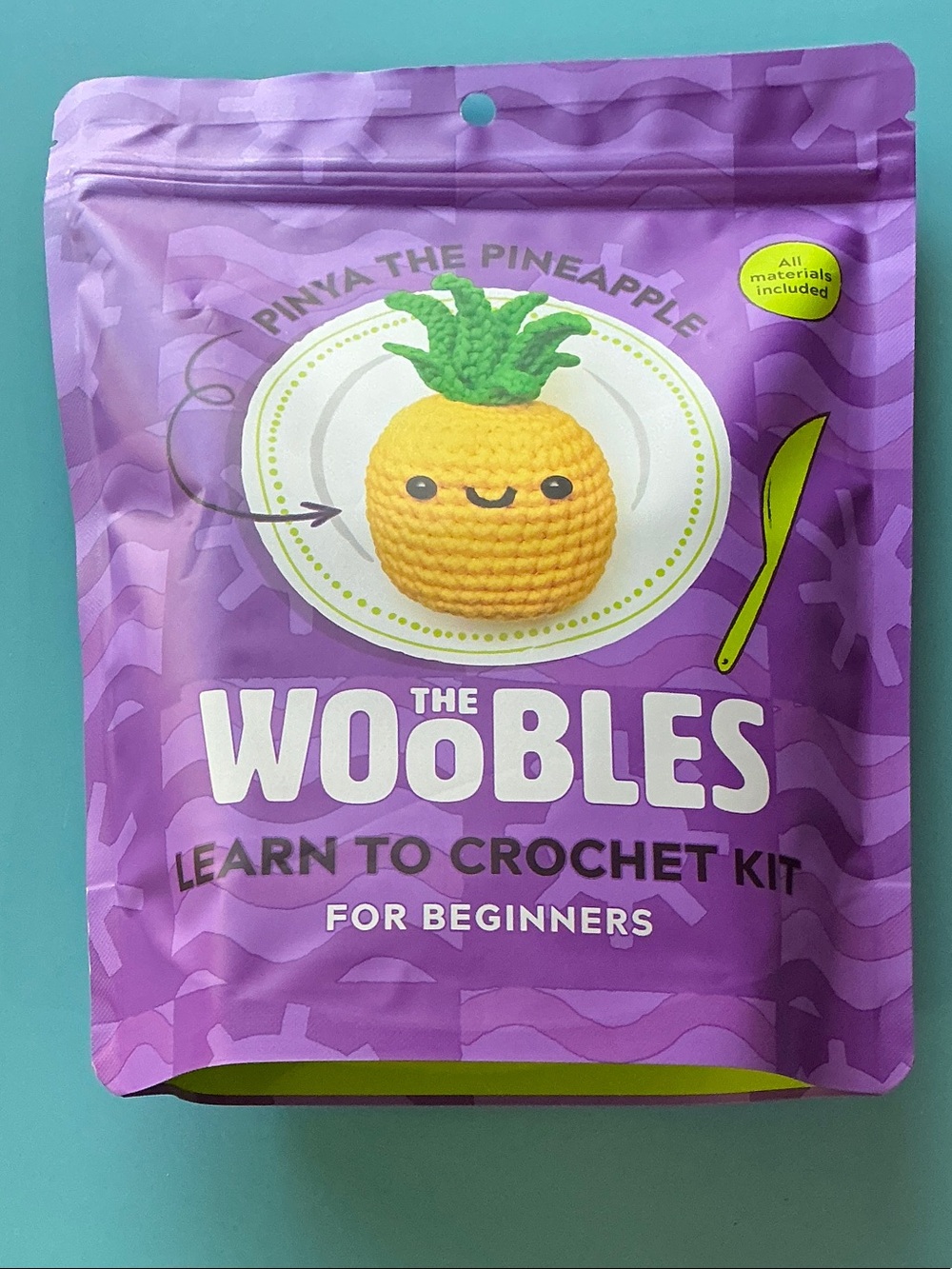 The Woobles Learn to Crochet Kit - Pinya the Pineapple
